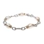 Designer Inspired Freshwater Pearl Cable Link Bracelet