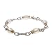 Designer Inspired Freshwater Pearl Cable Link Bracelet