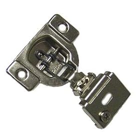 Concealed Face Frame Cabinet Hinge, 1-1/4 in. Overlay, Zinc