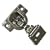 Concealed Face Frame Cabinet Hinge, 1-1/4 in. Overlay, Zinc