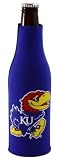 KANSAS JAYHAWKS BOTTLE SUIT KOOZIE COOLER COOZIE