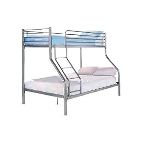 Triple Sleeper Bunk Bed - Double Bed Base and Single on Top