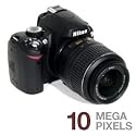 Nikon D60 10.2MP Digital SLR Camera with 18-55mm f/3.5-5.6G AF-S DX VR Nikkor Zoom Lens