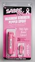 SABRE RED Compact Pepper Spray with Pink Key Case