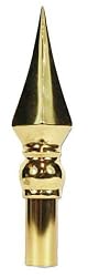 America's Flag Company HWMETSPEAR 8-Inch Flagpole Ornament Metal Gold Spear