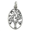Oval Tree of Life Pendant in Sterling Silver, #9204