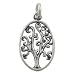 Oval Tree of Life Pendant in Sterling Silver, #9204