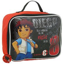 Go Diego Go! Tarantula Rectangular Lunch Kit - Red And Black