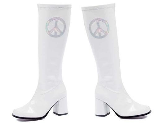 Women's 300-Peace 3 Gogo Boot With Zipper And Peace Sign