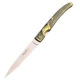 Muela 4.75-Inch Spear Point Folding Knife, Navaja Gold