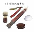 4 Pc Straight Razor Shaving Set