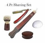 4 Pc Straight Razor Shaving Set