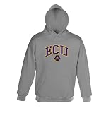 East Carolina Pirates Athletic Grey NCAA Embroidered Hooded Sweatshirt