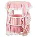 Baby Doll Round Crib with Bedding
