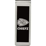 Stainless Steel and Black Laser Kansas City Chiefs Money Clip