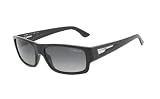 Arnette Wager Italian Sunglasses AN4144, 	Glossy Black w/ Grey Gradient Polarized Lens