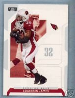 2006 Playoff NFL Playoffs 26 Edgerrin James / Arizona Cardinals / Football Cards - In Protective Top Loader - Sports Trading Cards Collecting