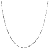 14 Karat White Gold 1.2-mm Loose Rope Chain (18 Inch)