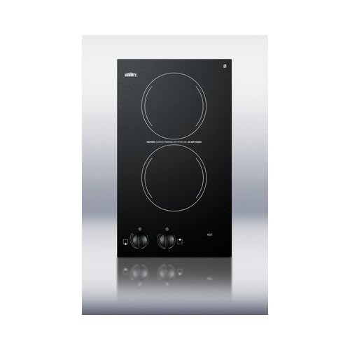 **Two Burner Electric Cooktop in Black Voltage 220V Zentriumphs