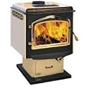Napoleon Deluxe Large Steel EPA Approved Wood Burning Pedestal Stove with Choice of Finish - 1900/19