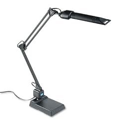 Ledu L283MB Computer task lamp, fluorescent, convertible clamp-on/desktop, 30 reach, black