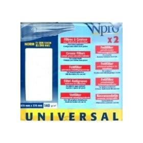 Universal Cooker Hood Filter 2pk With Grease Indicators