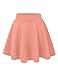 Noble U Women's Basic Solid Versatile Stretchy Swing Mini Skater Skirt