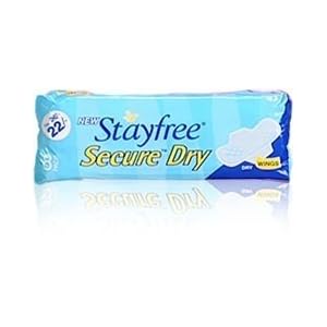 Stayfree Secure Dry WINGS Qty:8 Pads