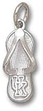 Kentucky Wildcats Solid Sterling Silver ''UK'' Flip Flop 5/8'' Pendant