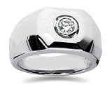 0.35 CTW Men's Diamond Ring in Platinum