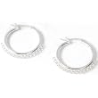 2 Hoop Earrings 15 Ring Loops 25mm Italy Sterling Parts