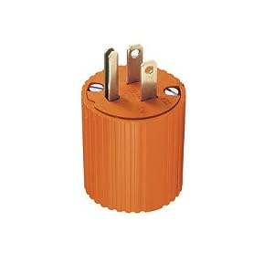 Three Wire Thermoplastic Plug, 15 Amp