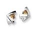 Citrine and Diamond Sterling Silver Earrings