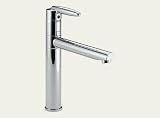 Grail Single Handle Kitchen Faucet Finish: Chrome