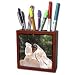 Jackie Popp Nature n Wildlife Flowers - Butterfly on orchid petals - Tile Pen Holders-5 inch tile pen holder