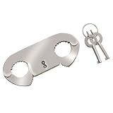 Locking Thumb Cuffs Silver
