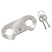 Locking Thumb Cuffs Silver