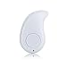 Mini Smallest PChero Wireless Invisible Headphones Headset Earphones Earbuds with Mic For iPhone, iPad, Sony, HTC and Most Bluetooth Smartphones, Perfect for Using at Work Office - [White]