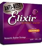 Elixir（エリクサー） アコースティックギター弦（.011-.052）アンチ･ラストAnti-Rust NANOWEB Custom Light 18027(ELIXIR)