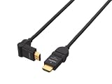 SONY イーサネット対応スイングタイプ HIGH SPEED HDMIケーブル HE10H 1.0m ブラック DLC-HE10H/B
