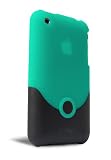 IFROGZ iphone3g-fl-trq-blk Frosted Luxe Case for iPhone 3G/3GS (Turquoise/Black)
