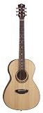 Luna Gypsy Parlor Student Guitar with Built-In Tuner