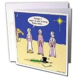 Rich Diesslins Funny Christmas Cartoons - Three Wise Men and Frosty the Snow Man - Greeting Cards-12 Greeting Cards with envelopes