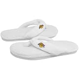 Los Angeles Lakers Ladies White Plush Thong Flip Flop Slippers (5/6)