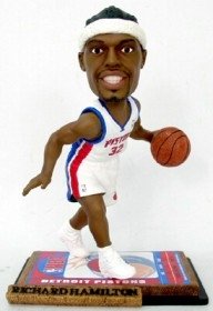 Detroit Pistons Richard Hamilton Ticket Base Forever Collectibles Bobble Head