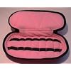 14-Bottle 5/8 dram Essential Oil Carrying Cases holds 5ml, 10ml and 15ml bottles - Fuschia with Soft Pink interior