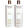 New!! Nioxin System 3 Cleanser & Scalp Therapy Liter Set (33.8 Oz Each)