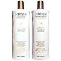Nioxin System 3 Cleanser & Scalp Therapy Liter SET (33.8oz Each)