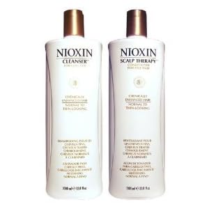 New!! Nioxin System 3 Cleanser and Scalp Therapy Liter Set (33.8 Oz Each) by Nioxin&reg;