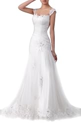 A-line Tulle  Dress with a Court Train 